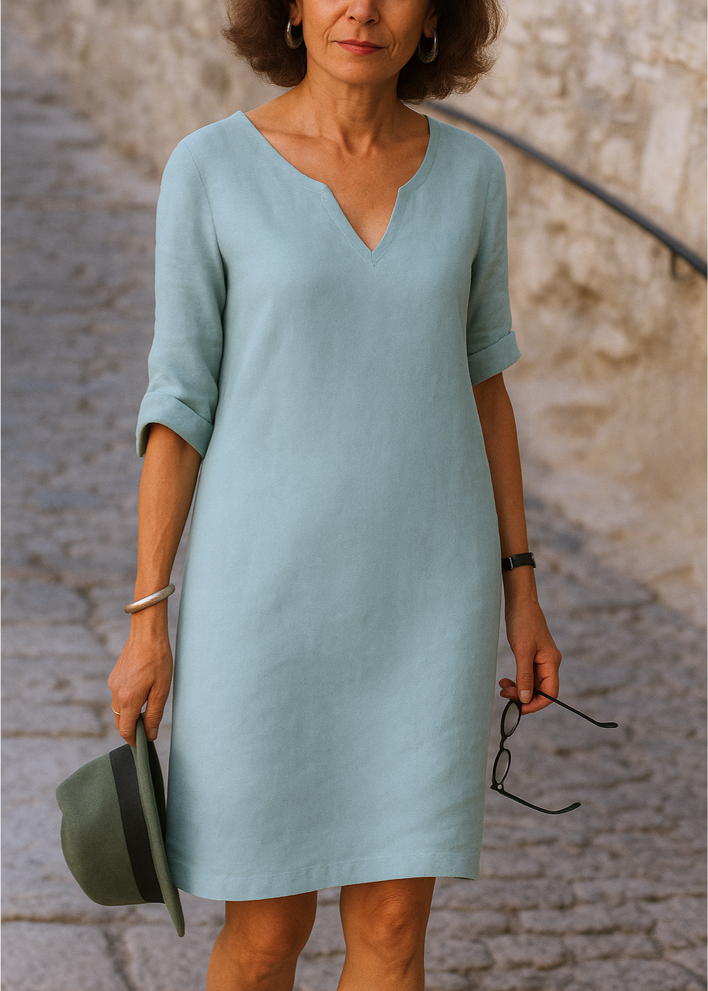 Sophie - Robe Élégante à Encolure en V