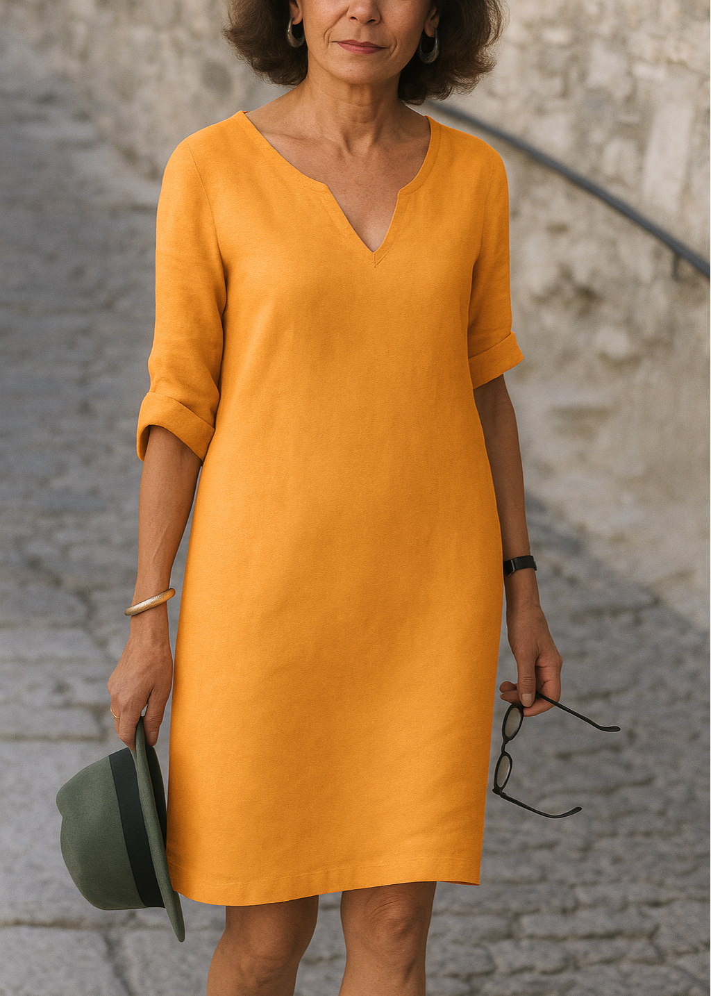 Sophie - Robe Élégante à Encolure en V