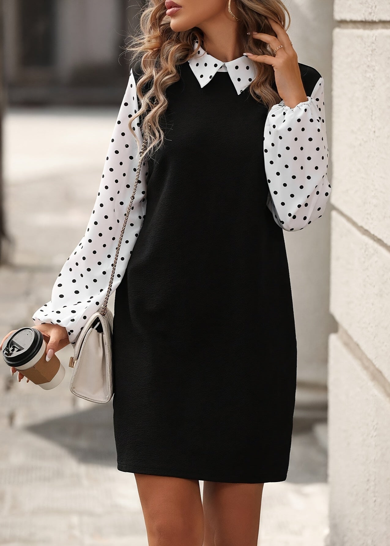 Abigail - Robe élégante à manches longues