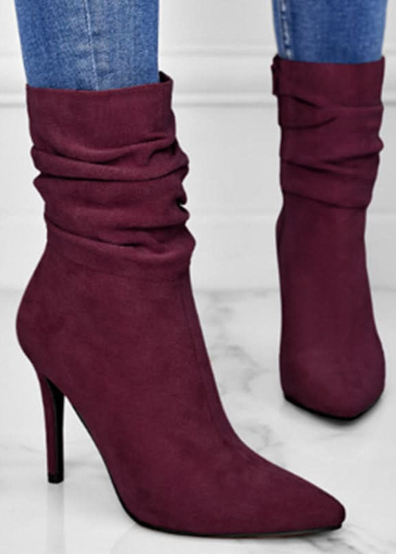 Bottes courtes à talons hauts