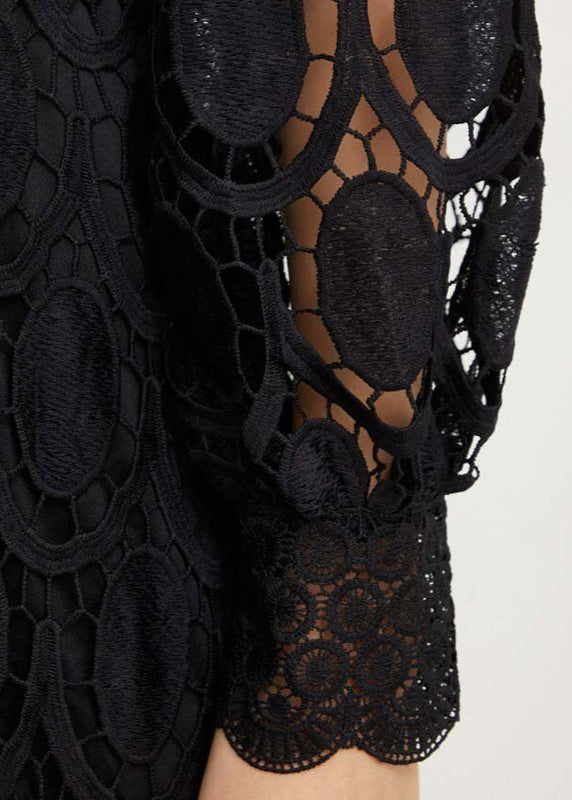 Renée - Robe avec col en dentelle