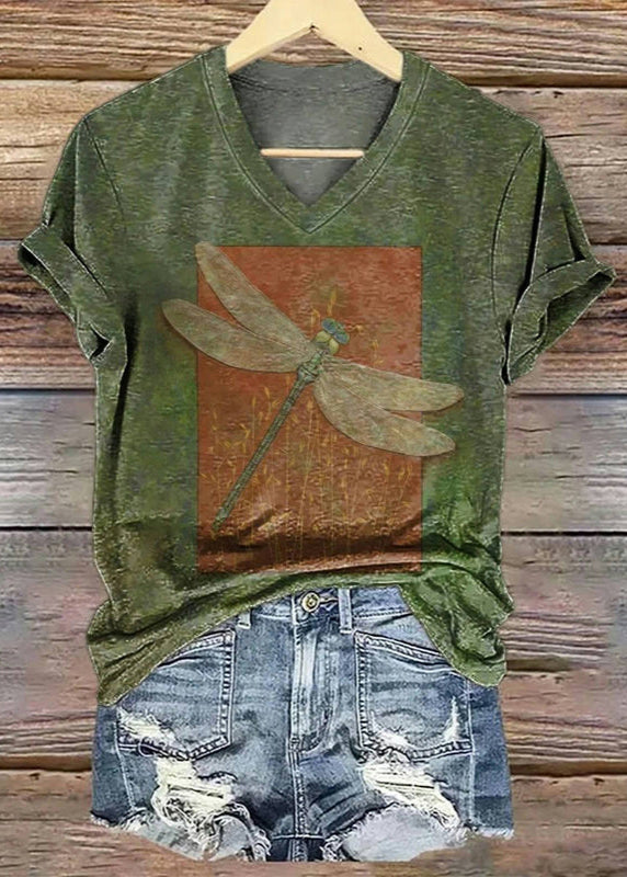 Lydie - T-Shirt Vintage Libellule