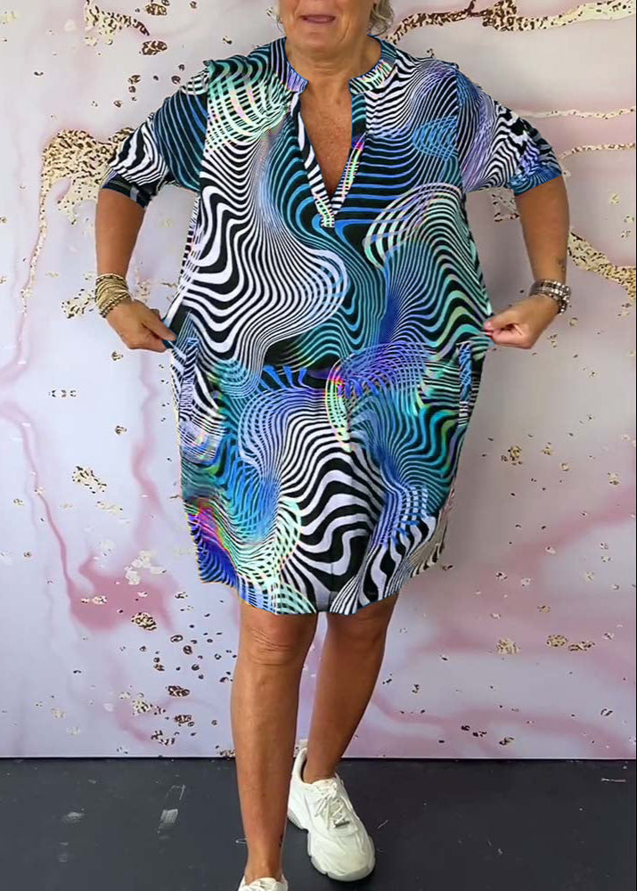 Louise - Robe Colorée à Col en V