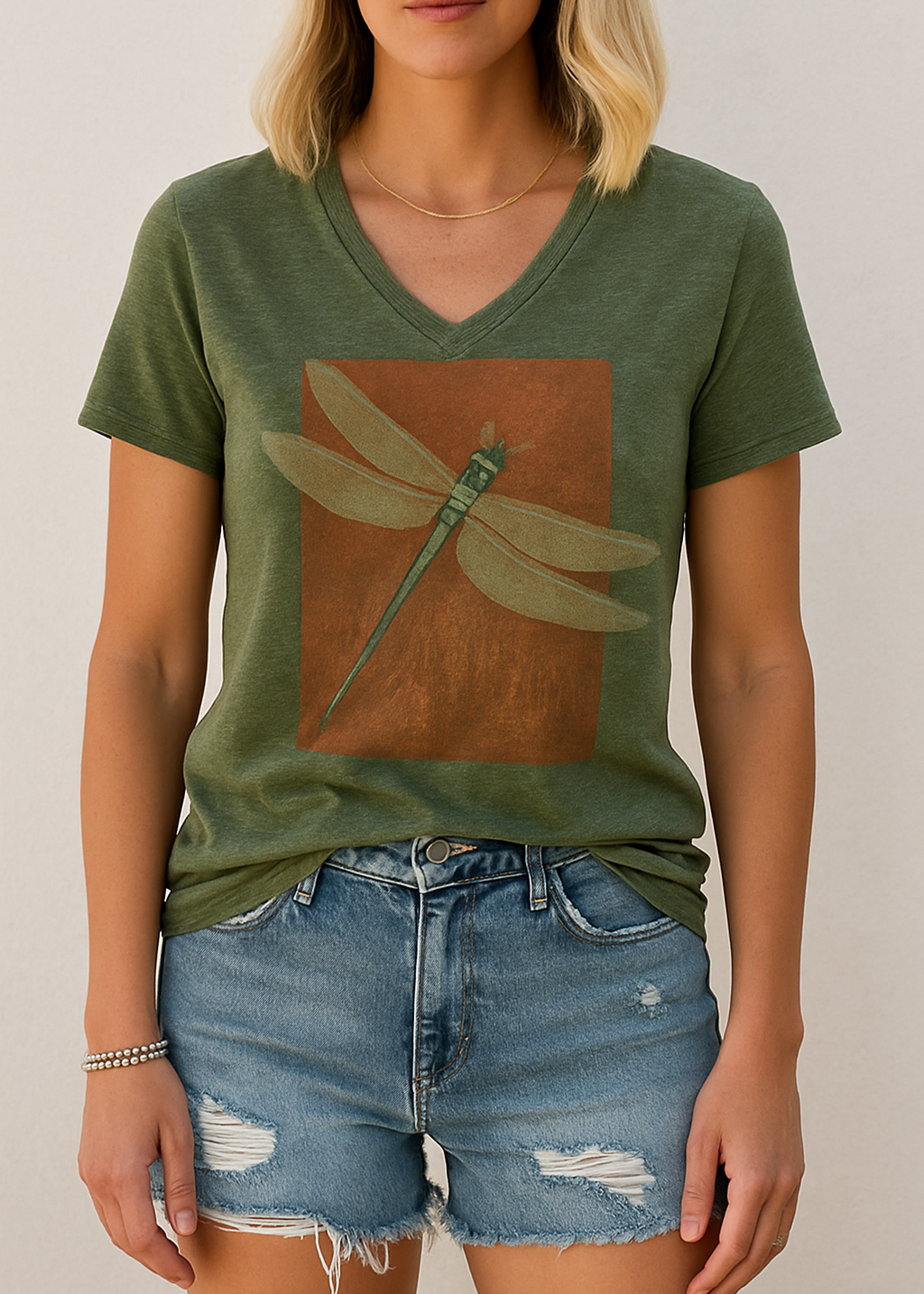 Lydie - T-Shirt Vintage Libellule