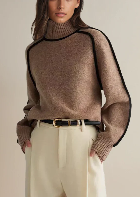 Emilia - Pull Col Roulé Confortable