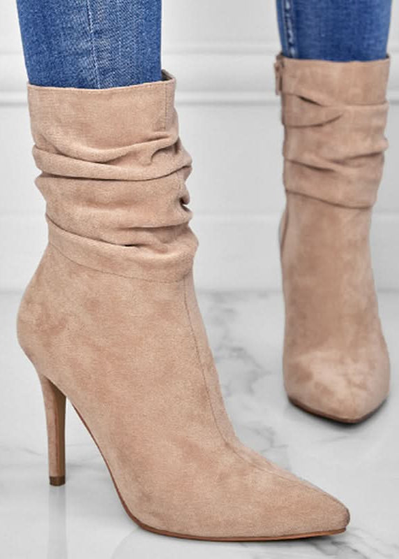 Bottes courtes à talons hauts